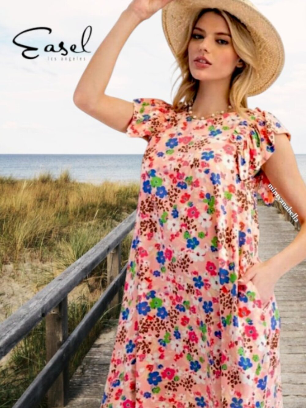 Easel Floral Dress